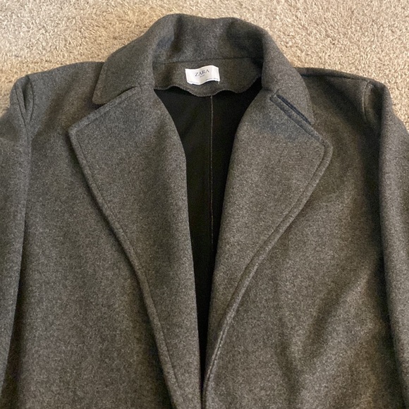 Zara Basic Open Front Coat - Picture 3 of 5